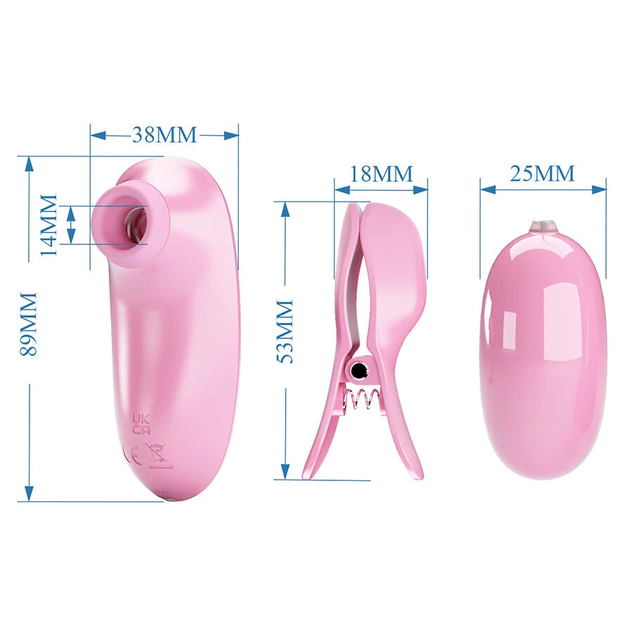 PRETTY LOVE - IMONIE SET MULTIFUNZIONALE 3 IN 1 CON VENTOSA, CAPEZZOLI E CLITORIDE